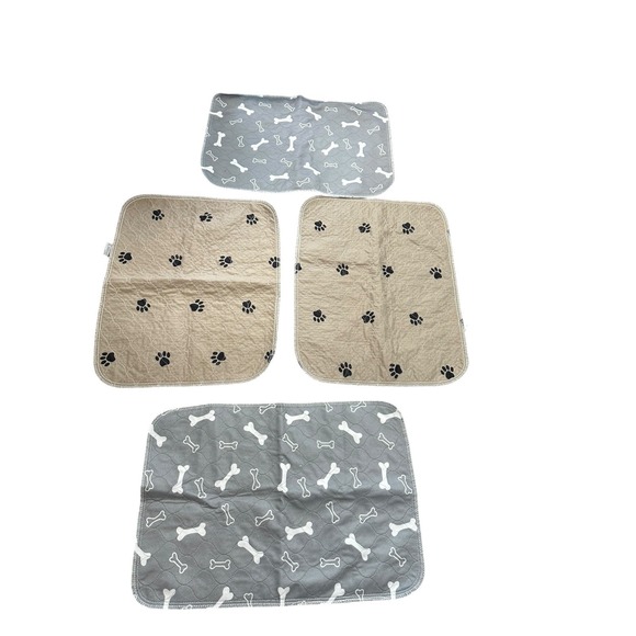 Reusable Dog Puppy‎ Pet Training Pads Bone Paw Print Waterproof Washable - Picture 1 of 14